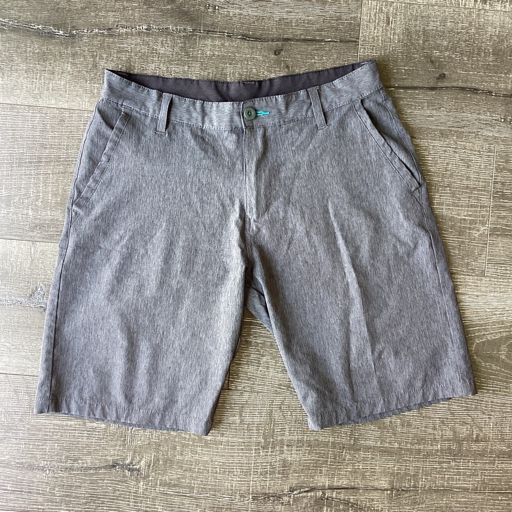 Burnside Men's Size 32 Gray Performance Hybrid Shorts 9" Inseam Swim Golf Board